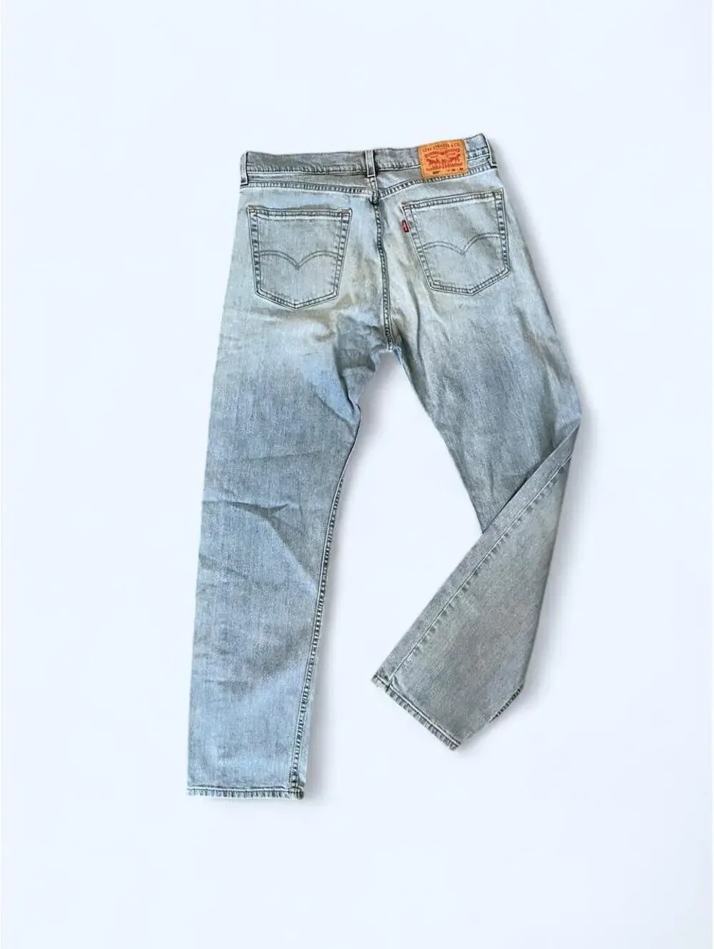 Levi's 506 Light Wash Straight Leg Jeans Men's W36 L34 Retro Denim